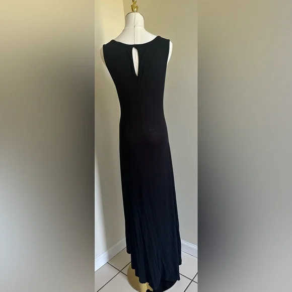Black Cotton Long Sundress- Medium - Picture 4 of 6